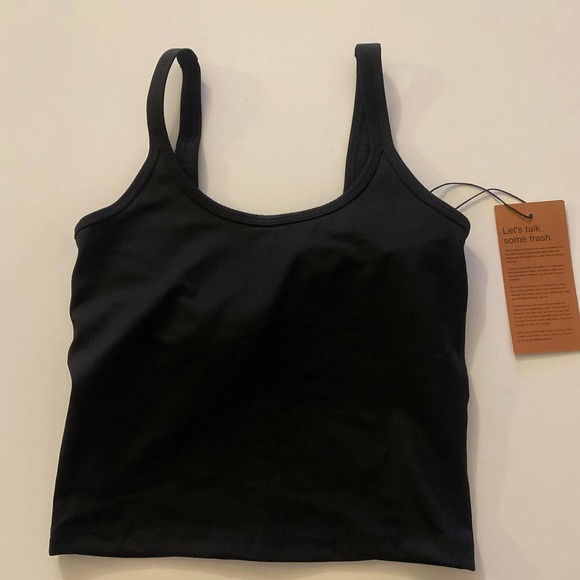 Girlfriend Collective Scoop Neck Sports Bra Black Size XS - Picture 4 of 6